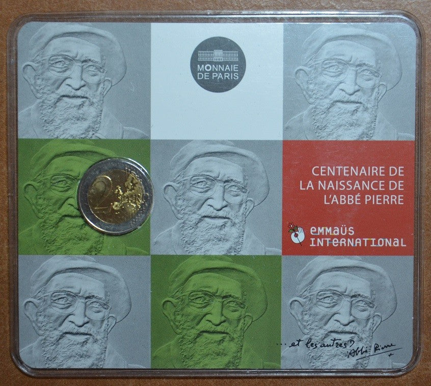 2 Euro Franciaország 2012 - Abbé Pierre születésének 100. évfordulója (BU)