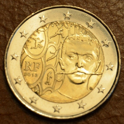 2 Euro Franciaország 2013 - Baron Pierre de Coubertin születésének 150. évfordulója (UNC)
