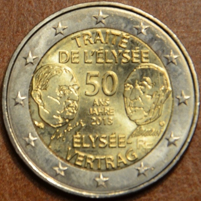 2 Euro Franciaország 2013 - Elyseé Szerzõdés 50. évfordulója (UNC)