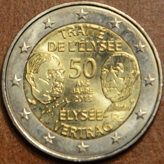 2 Euro Franciaország 2013 - Elyseé Szerzõdés 50. évfordulója (UNC)