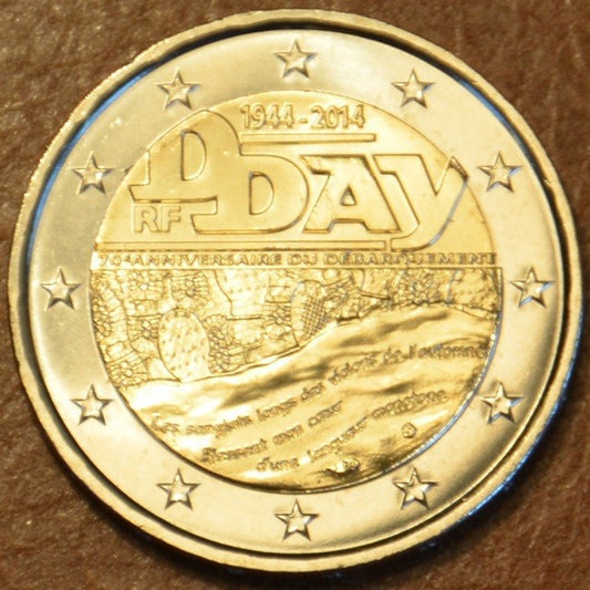 2 Euro Franciaország 2014 - A "D" nap 70. évfordulója (UNC)