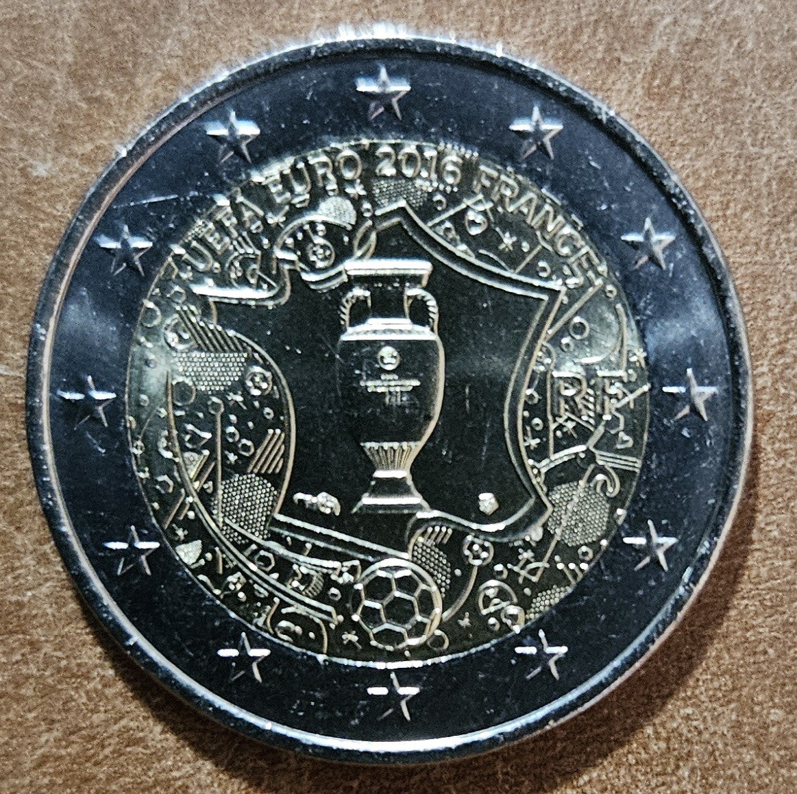 2 Euro Franciaország 2015 - UEFA (UNC)