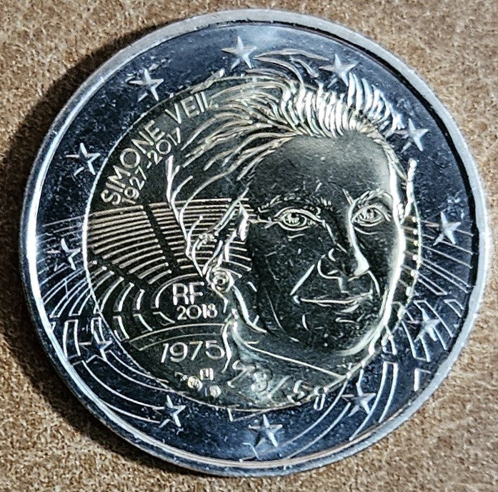 2 Euro Franciaország 2018 - Simone Veil (UNC)