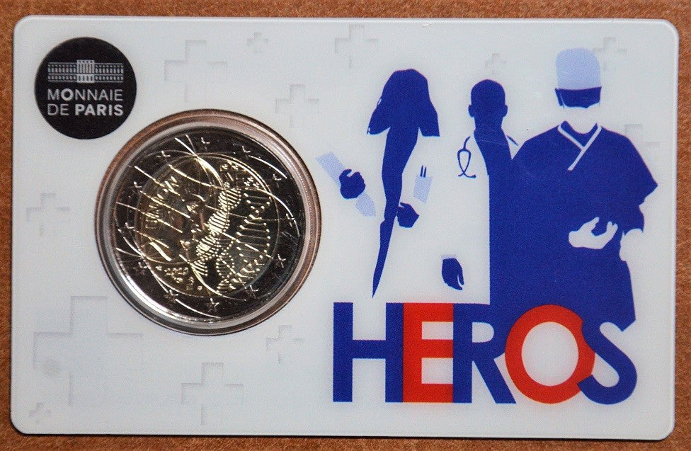 2 Euro Franciaország 2020 - Orvosi kutatás: Heros (UNC)