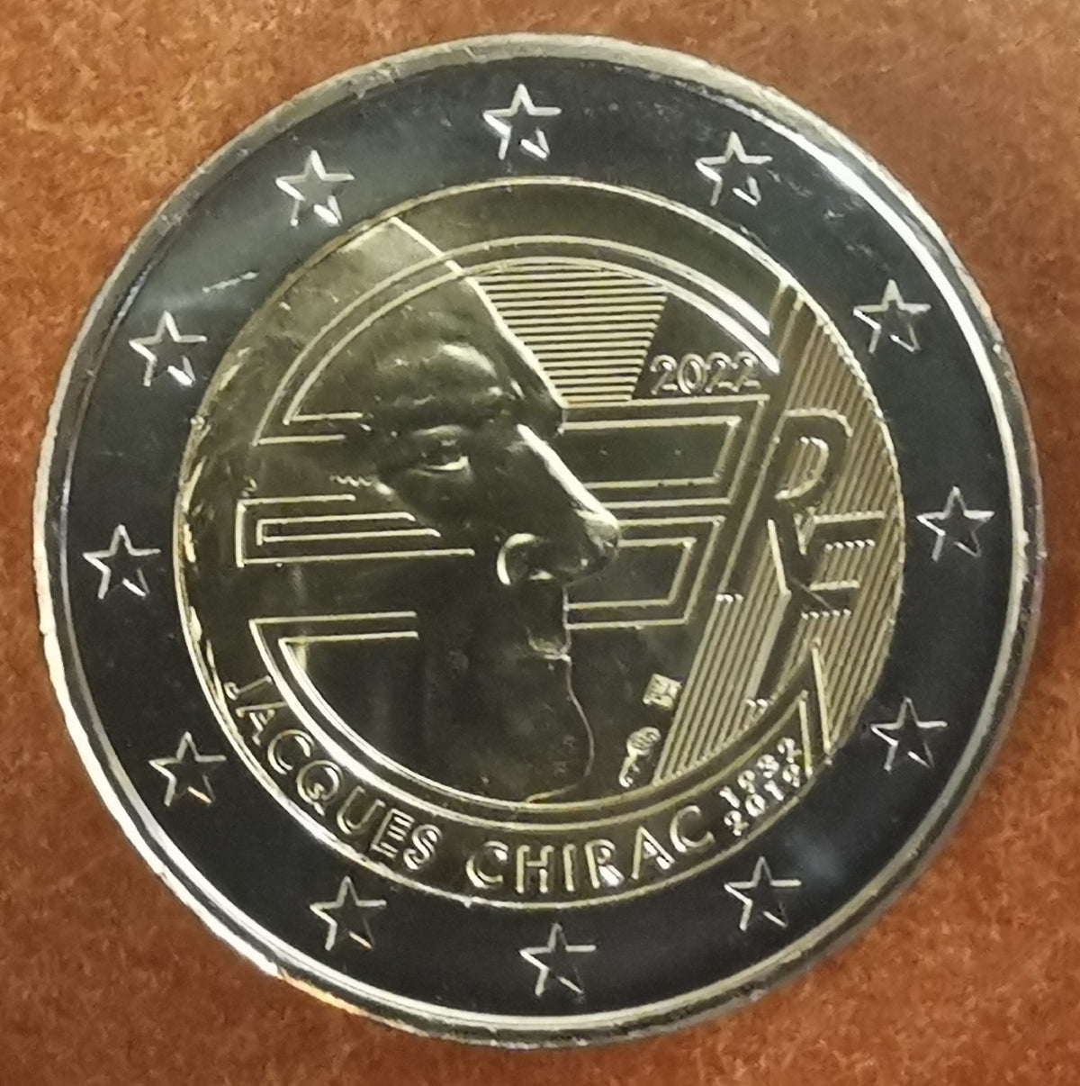 2 Euro Franciaország 2022 - Jacques Chirac (UNC)