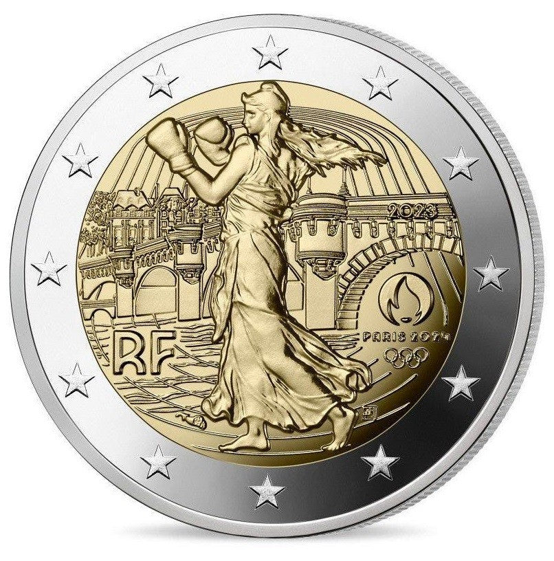 2 Euro Franciaország 2023 - A párizsi olimpiai játékok 2024 (UNC)