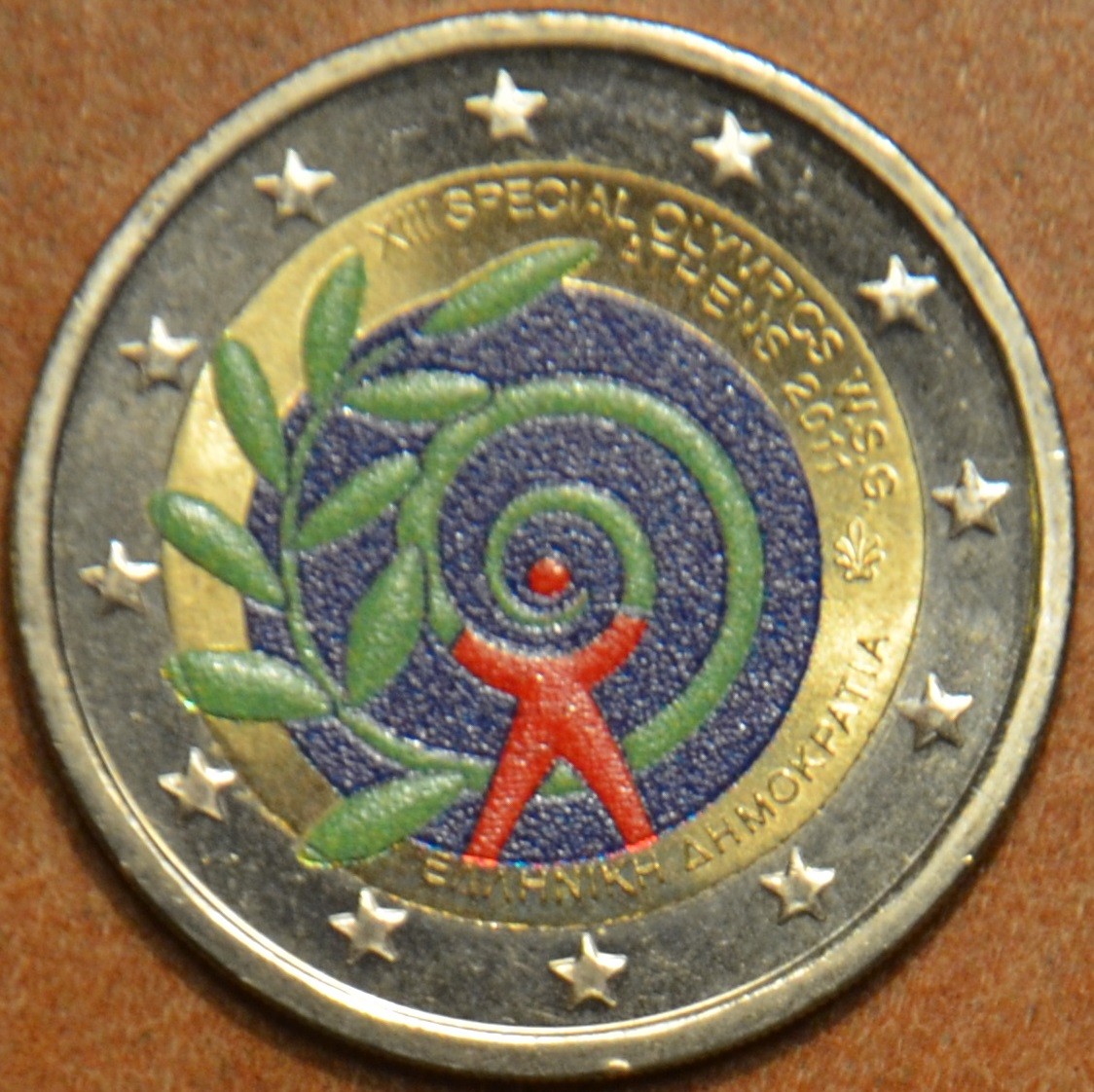 2 Euro Görögország 2011 - Speciális nyári olimpiai játékok Athénban III. (színezett UNC)