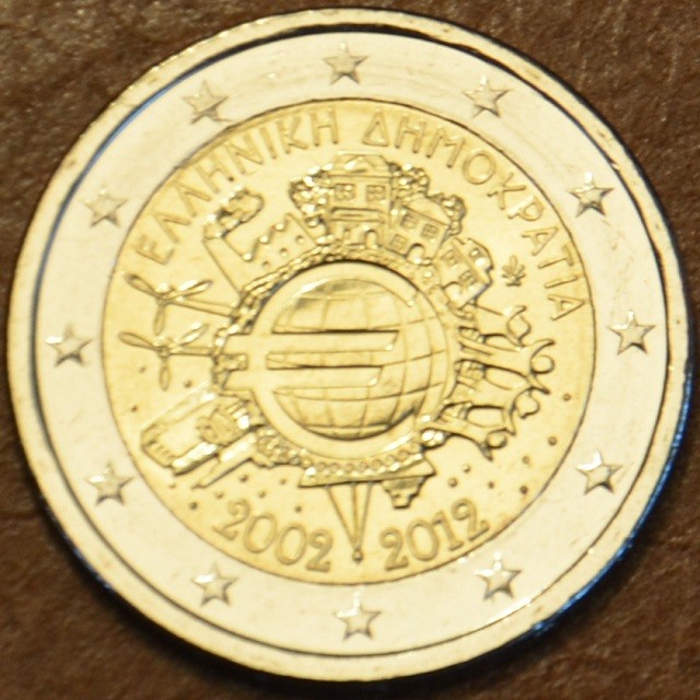 2 Euro Görögország 2012 - Az Euro 10. évfordulója (UNC)
