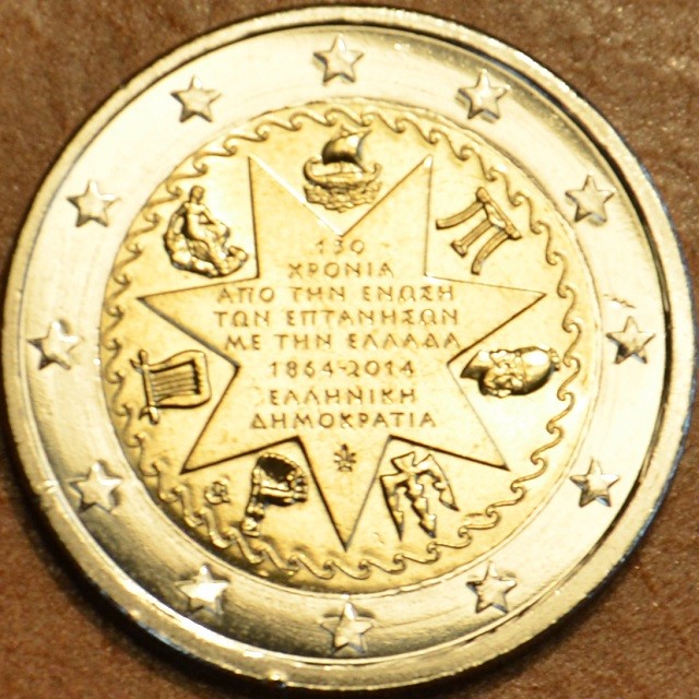 2 Euro Görögország 2014 - Görögország és a Ión szigetek úniójának 150. évfordulója (UNC)