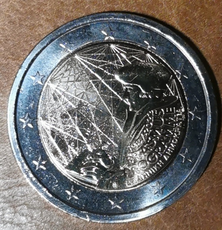 2 Euro Görögország 2022 - Erasmus Program (UNC)