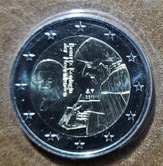 2 Euro Hollandia 2011 - Erasmus híres könyve megjelenésének 500. évfordulója (BU)