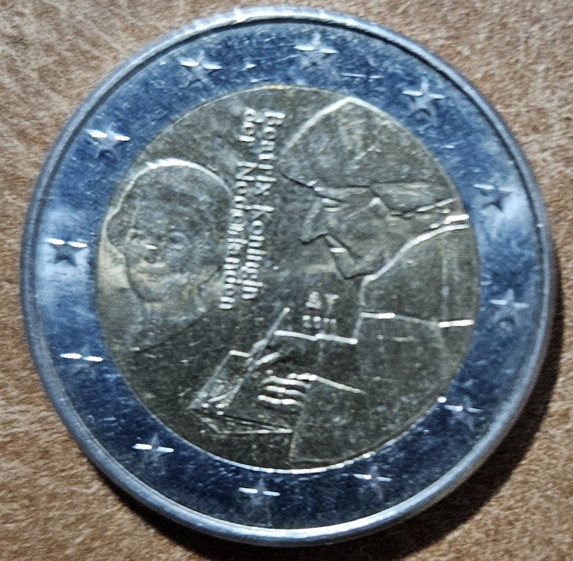 2 Euro Hollandia 2011 - Erasmus híres könyve megjelenésének 500. évfordulója (F/VF)