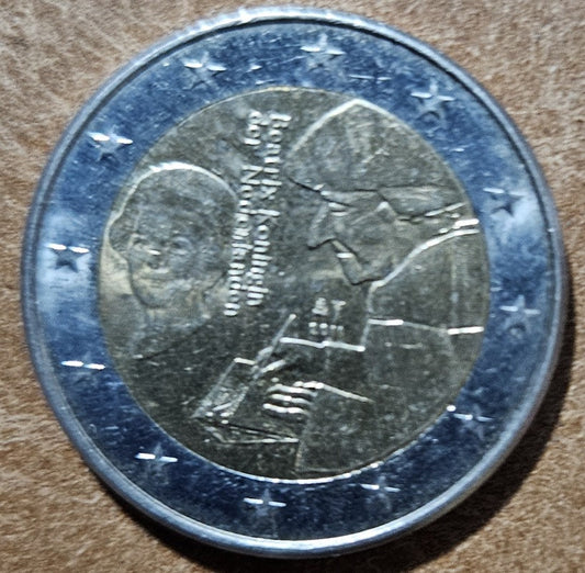 2 Euro Hollandia 2011 - Erasmus híres könyve megjelenésének 500. évfordulója (F/VF)