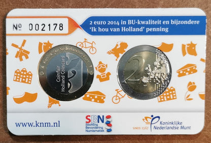 2 Euro Hollandia 2014 - Holland coin fair (BU)