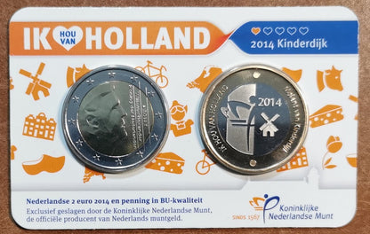 2 Euro Hollandia 2014 - Holland coin fair (BU)