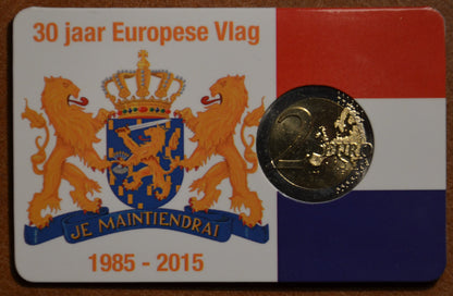 2 Euro Hollandia 2015 - Az európai lobogó 30 éve (UNC)