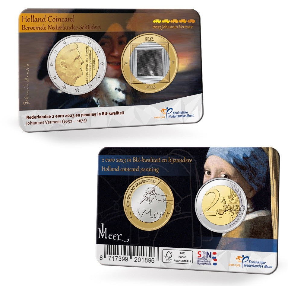 2 Euro Hollandia 2023 - Holland coin fair - Vermeer (BU)