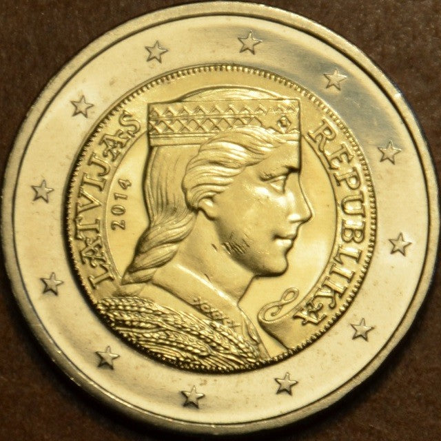 2 euro Lettország 2014 (UNC)