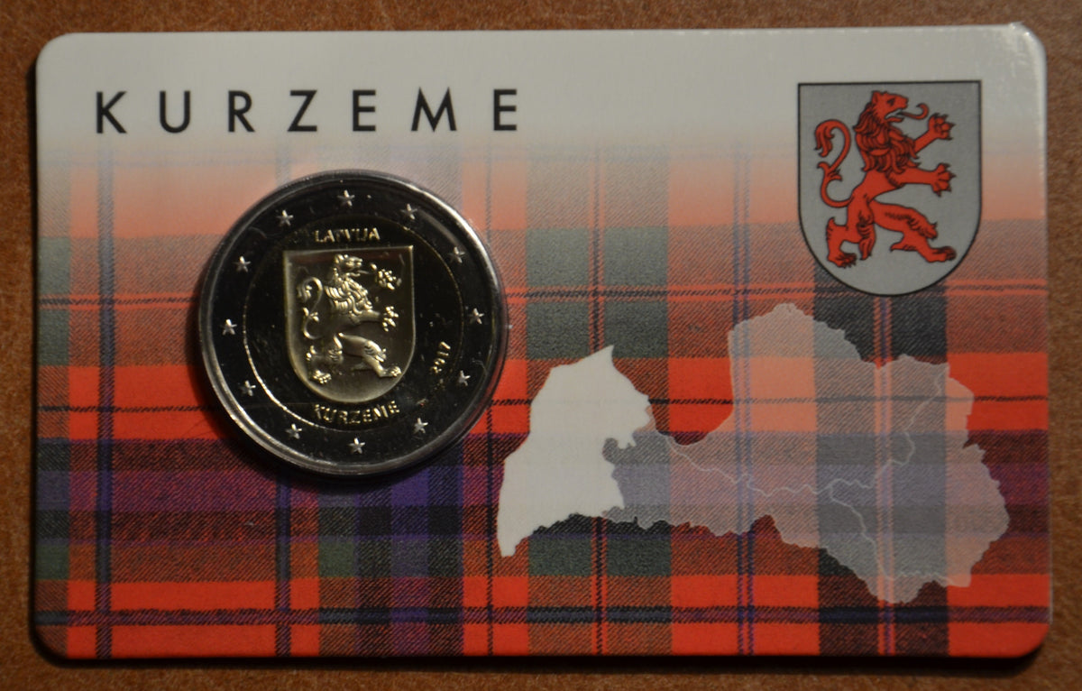 2 Euro Lettország 2017 - A Kurzeme régió (BU kártya)