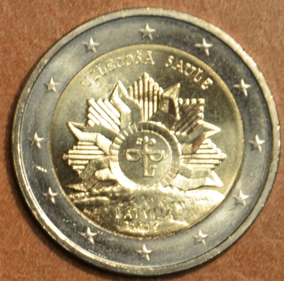 2 Euro Lettország 2019 - A felkelő nap (UNC)