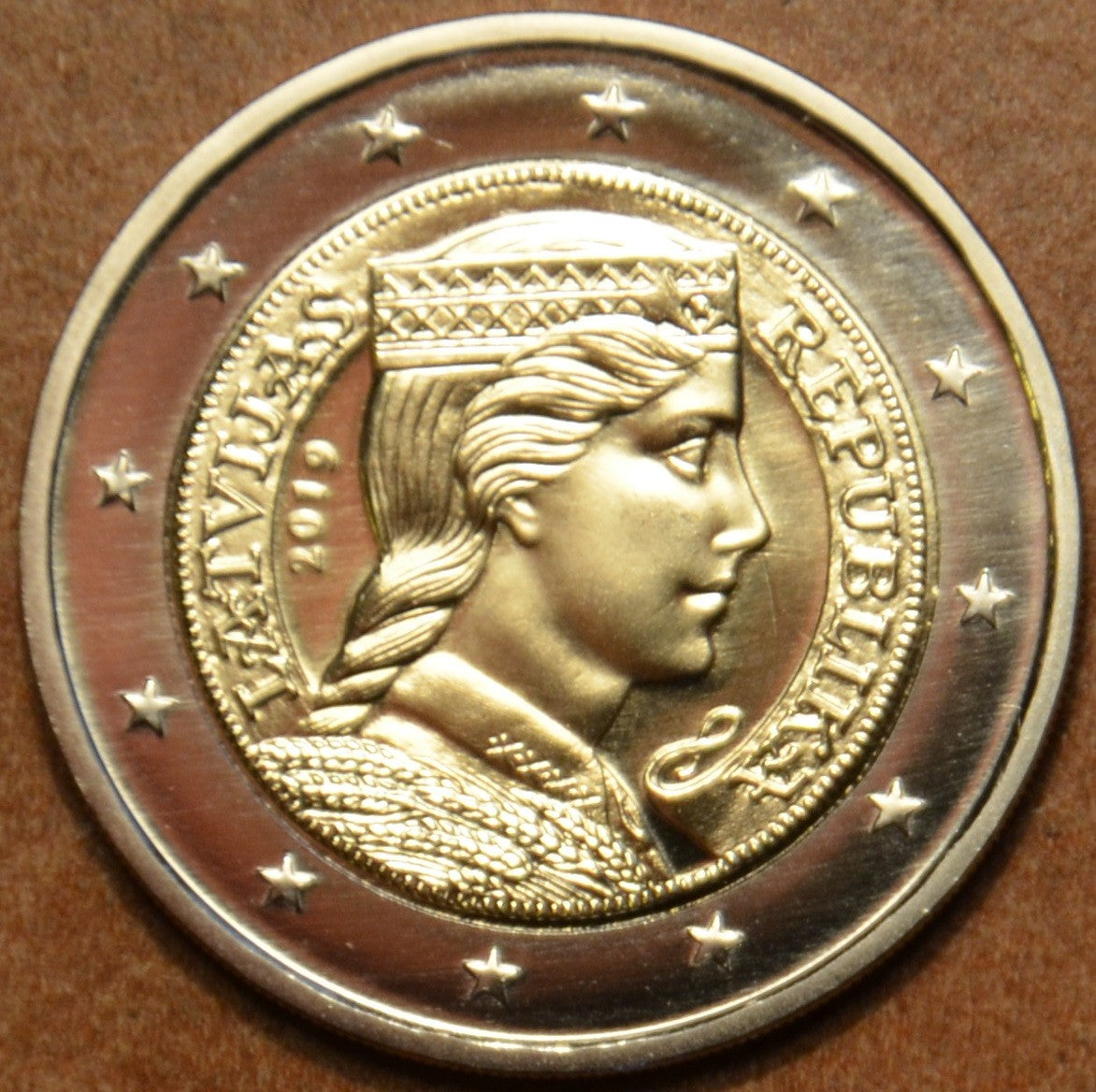 2 euro Lettország 2019 (UNC)