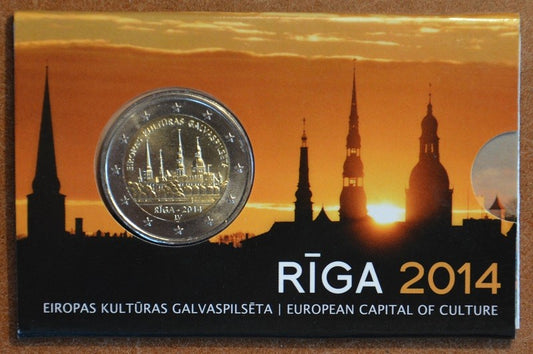 2 Euro Lettország - Riga az európai kultúra fővárosa (BU kártya)