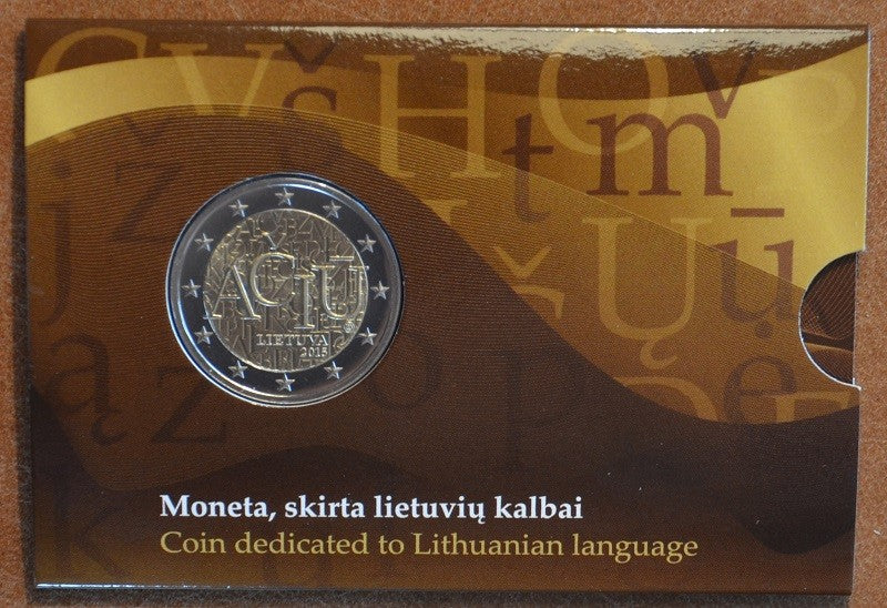 2 Euro Litvánia 2015 - Aciu: a litván nyelv (BU kártya)