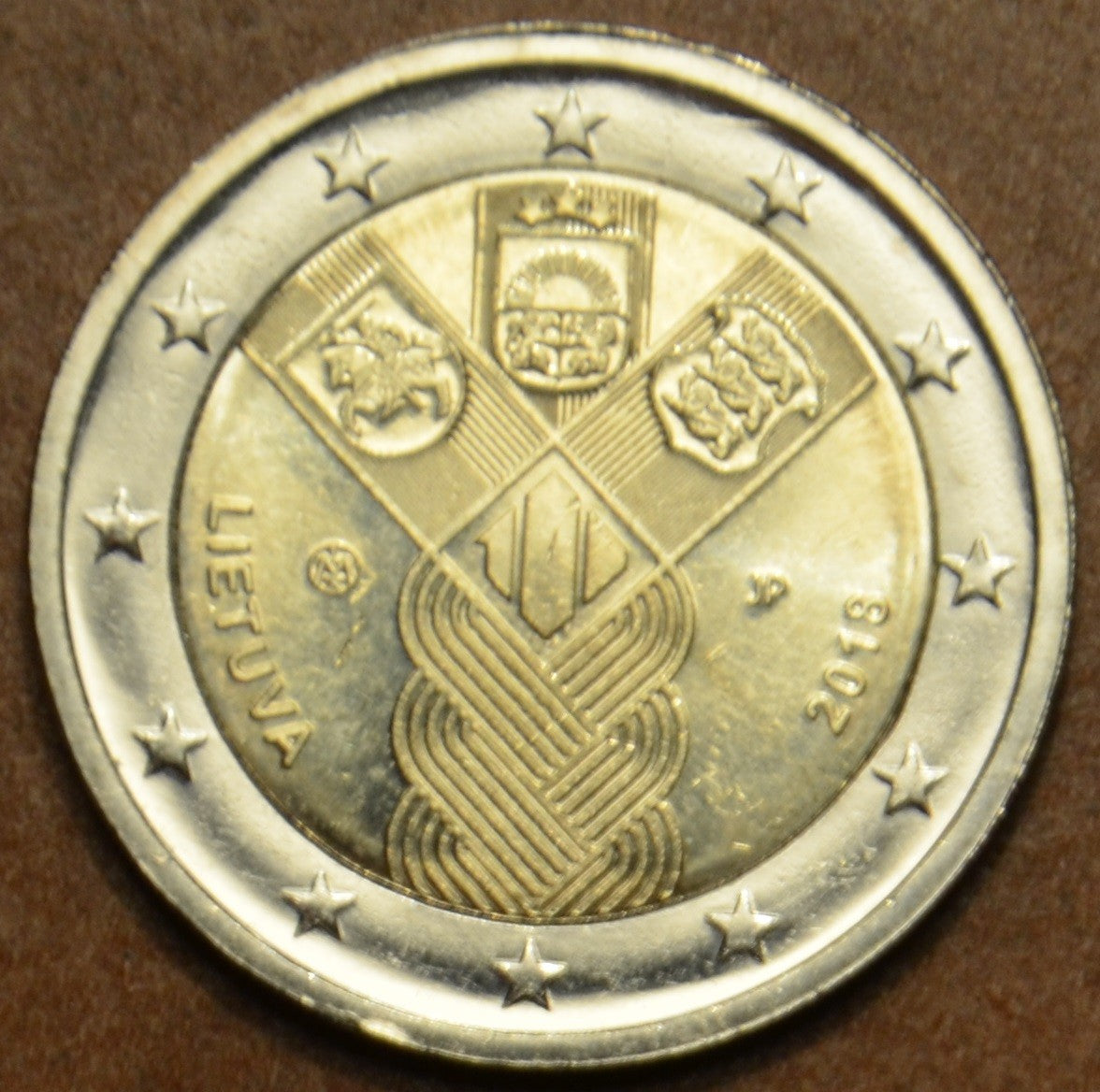 2 Euro Litvánia 2018 - A balti államok függetlenségének 100 éve (UNC)