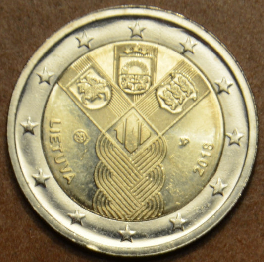 2 Euro Litvánia 2018 - A balti államok függetlenségének 100 éve (UNC)