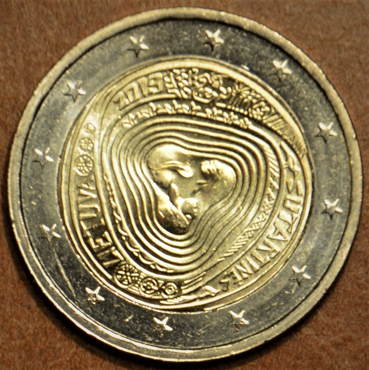 2 Euro Litvánia 2019 - SUTARTINĖS - litván énekek (UNC)
