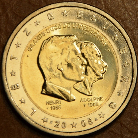 2 Euro Luxemburg 2005 - Henri nagyherceg 50. születésnapja...  (UNC)
