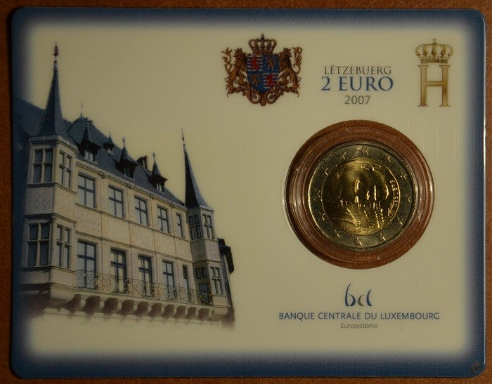2 Euro Luxemburg 2007 - A nagyhercegi palota (BU kártya)