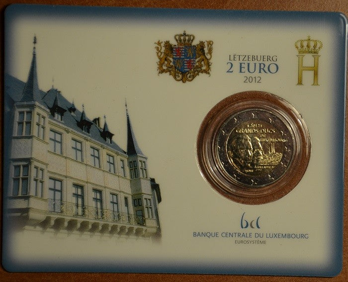 2 Euro Luxemburg 2012 - IV. Vilmos halálának 100. évfordulója (BU kártya)