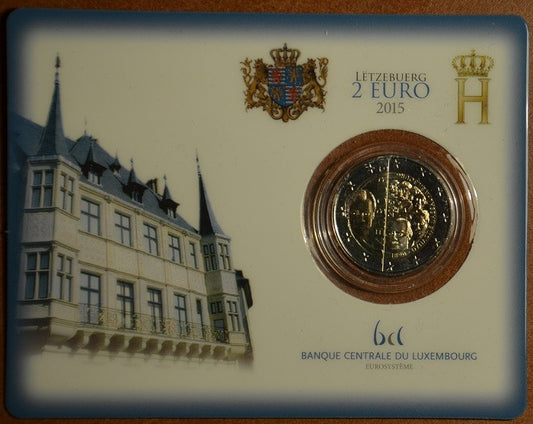2 Euro Luxemburg 2015 - A Nassau-Weilburg ház (BU kártya)