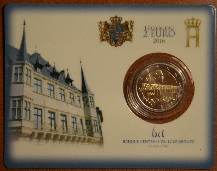 2 Euro Luxemburg 2016 - Charlotte nagyhercegnő hídja (BU kártya)