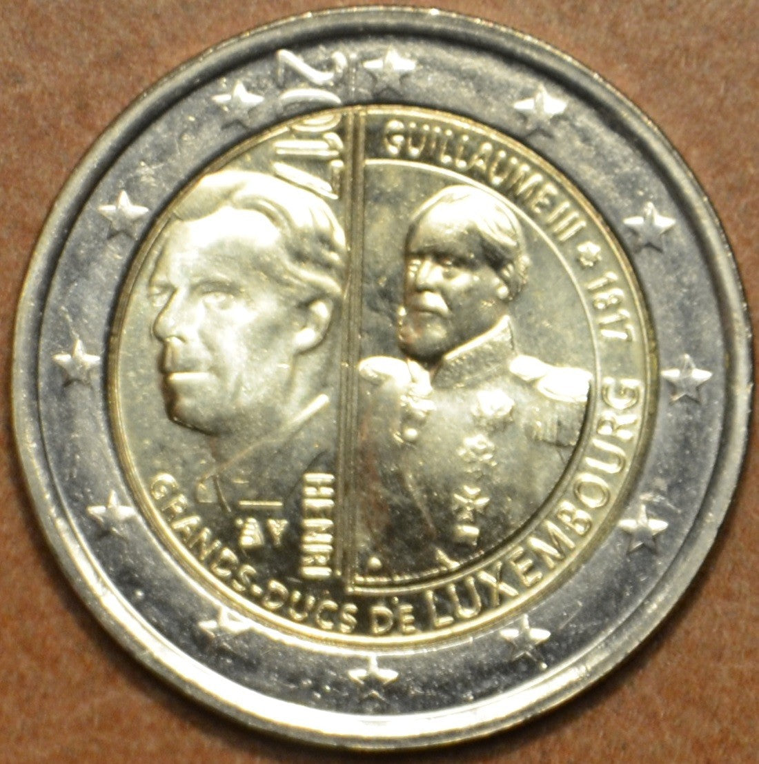 2 Euro Luxemburg 2017 - III. Vilmos nagyherceg  (UNC)