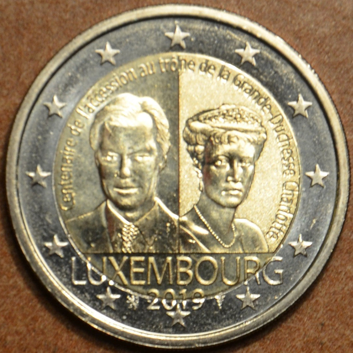 2 Euro Luxemburg 2019 - Charlotte nagyhercegnő trónra lépésének 100. évfordulója (UNC)