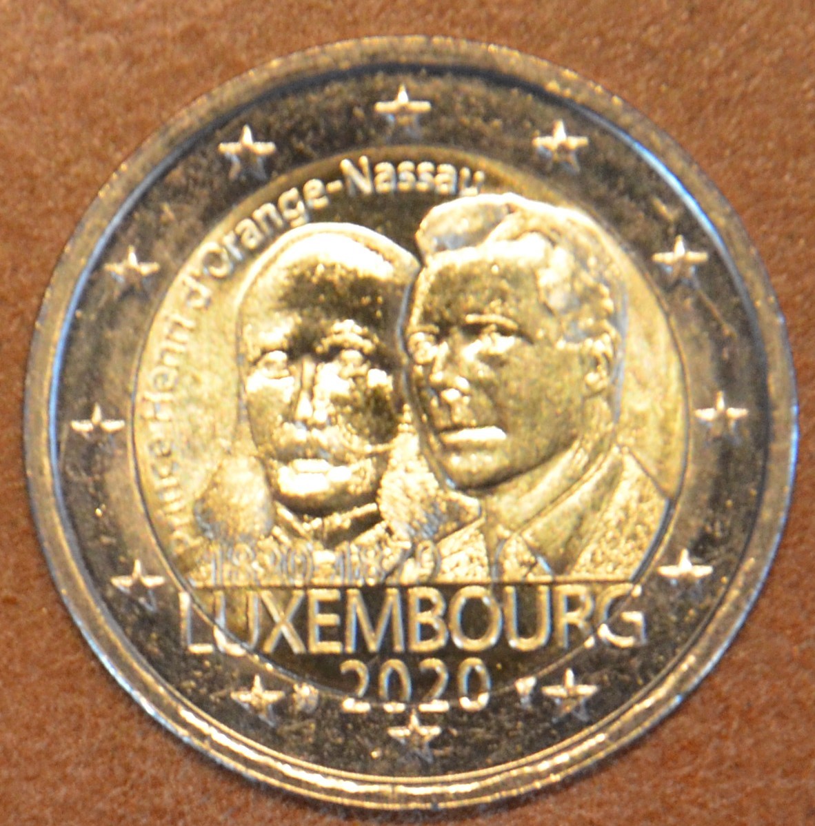 2 Euro Luxemburg 2020 oroszlán verjeggyel - Prince Henry d'Orange-Nassau (UNC)
