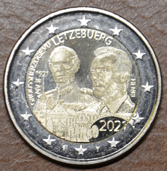 2 Euro Luxemburg 2021 - Jean nagyherceg születésének 100. évfordulója foto/oroszlán verzió (UNC)