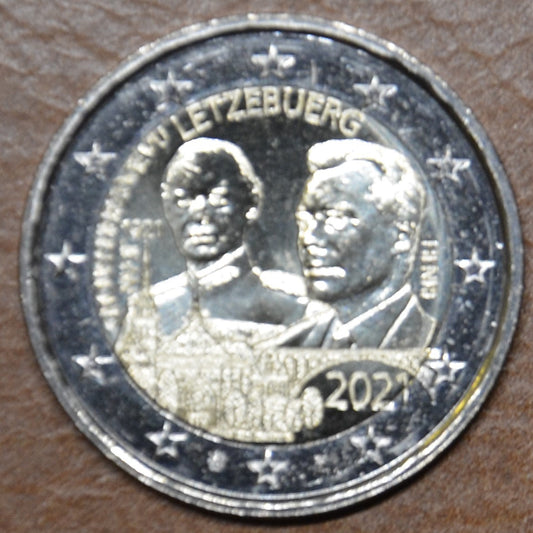 2 Euro Luxemburg 2021 - Jean nagyherceg születésének 100. évfordulója  relief/oroszlán verzió (UNC)