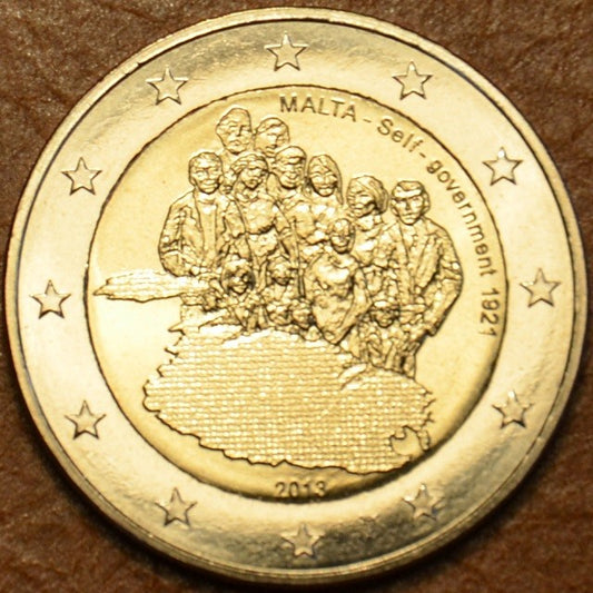2 Euro Málta 2013 verjegy - Málta történelme: saját kormány 1921 óta (BU)