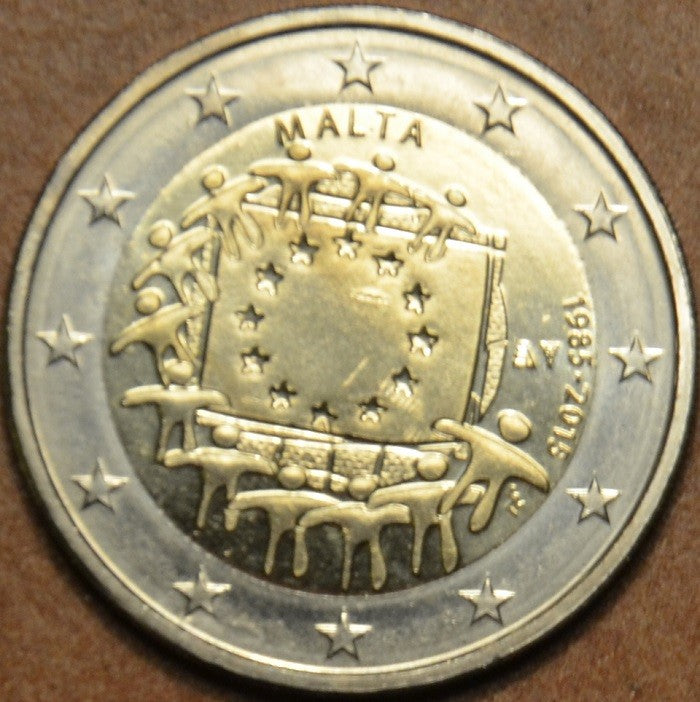 2 Euro Málta 2015 - Az európai lobogó 30 éve (UNC)