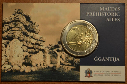 2 Euro Málta 2016 - Ggantija templomai (BU kártya)