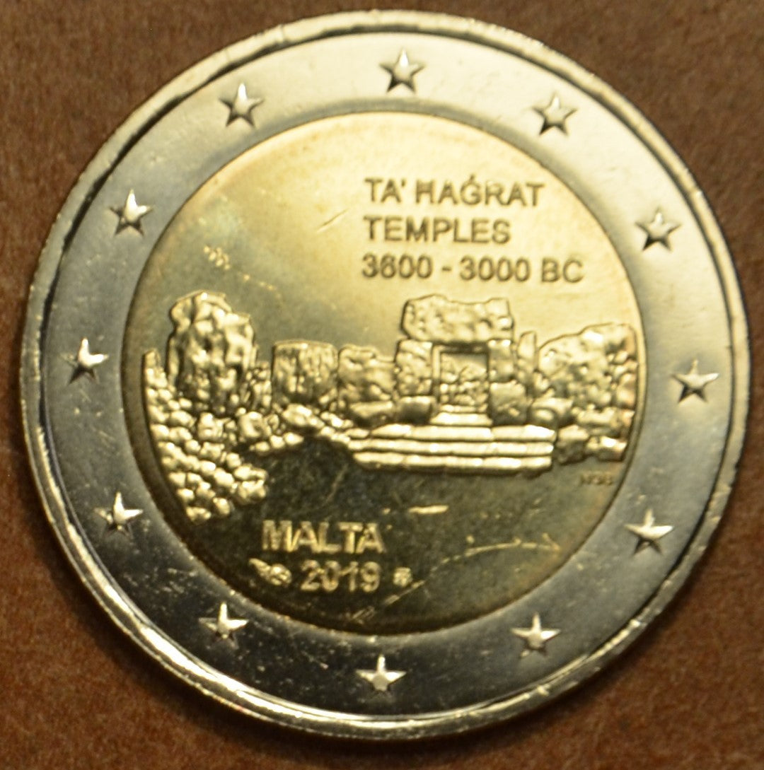 2 Euro Málta 2019 Ta' Hagrat - francia verjeggyel (UNC)
