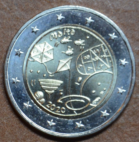 2 Euro Malta 2020 Játékok francia verjeggyel (UNC)