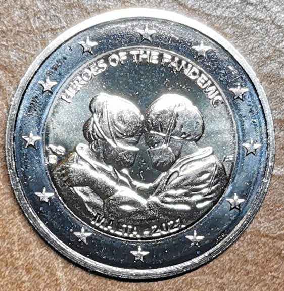 2 Euro Malta 2021 - A járvány hősei (UNC)