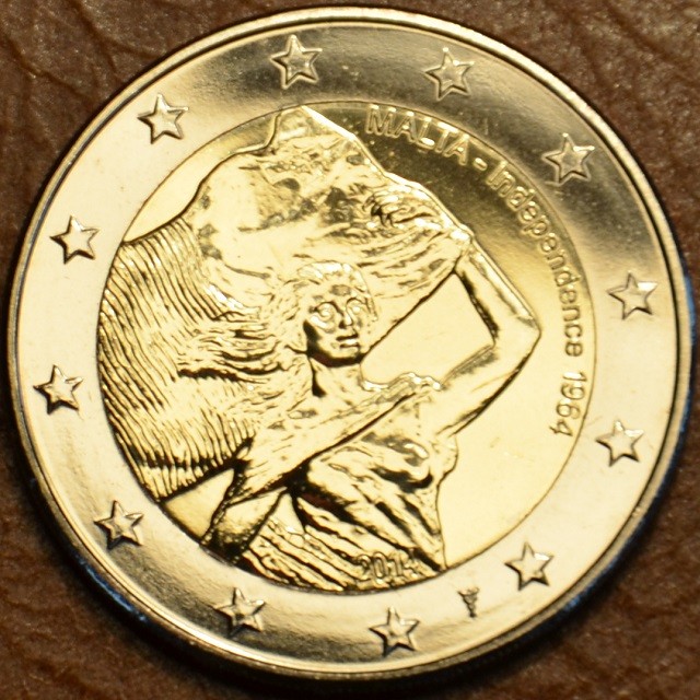 2 Euro Málta - Függetlenség 1964 holland verjegy (UNC)