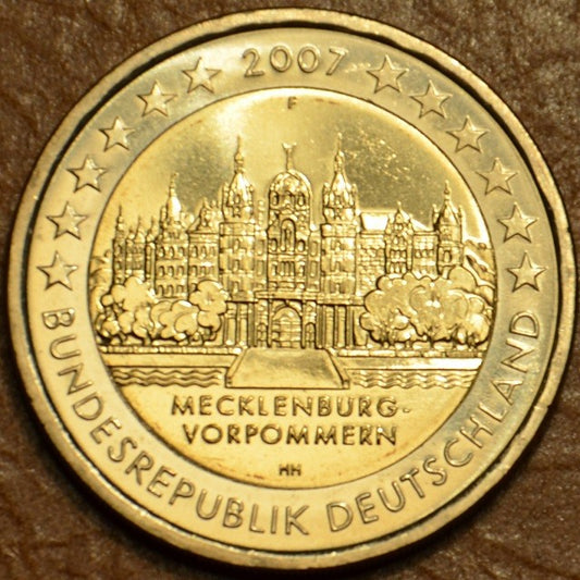 2 Euro Nemecko 2007 "F" Mecklenburg-Vorpommern kastély (UNC)