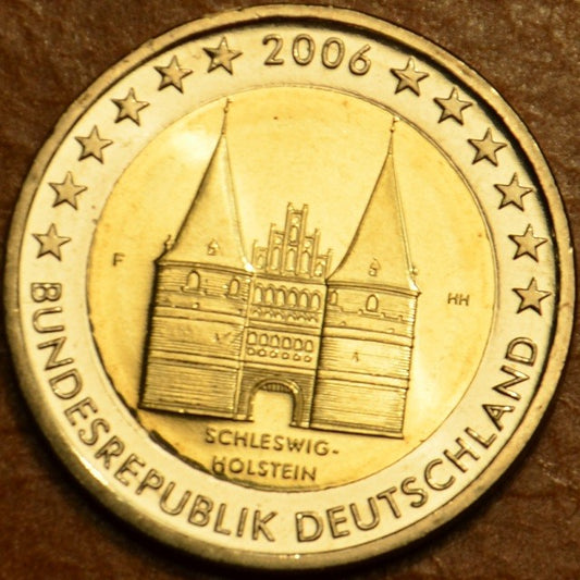 2 Euro Németország 2006 "F" Holstentor Lübeckben / Schleswig-Holstein (UNC)