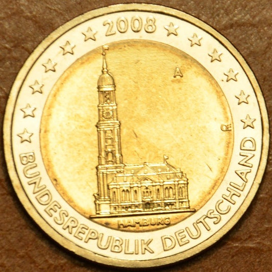 2 Euro Németország 2008 "A" Hamburg: Szent Mihály templom (UNC)